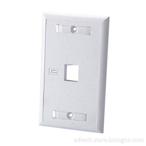 Decorative 1-port Single Gang Faceplate, USA Faceplate, Made of ABS Material, with Stable Quality